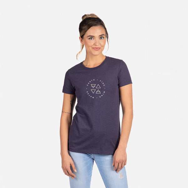 Circle Elements Woman's CVC Tee Shirt